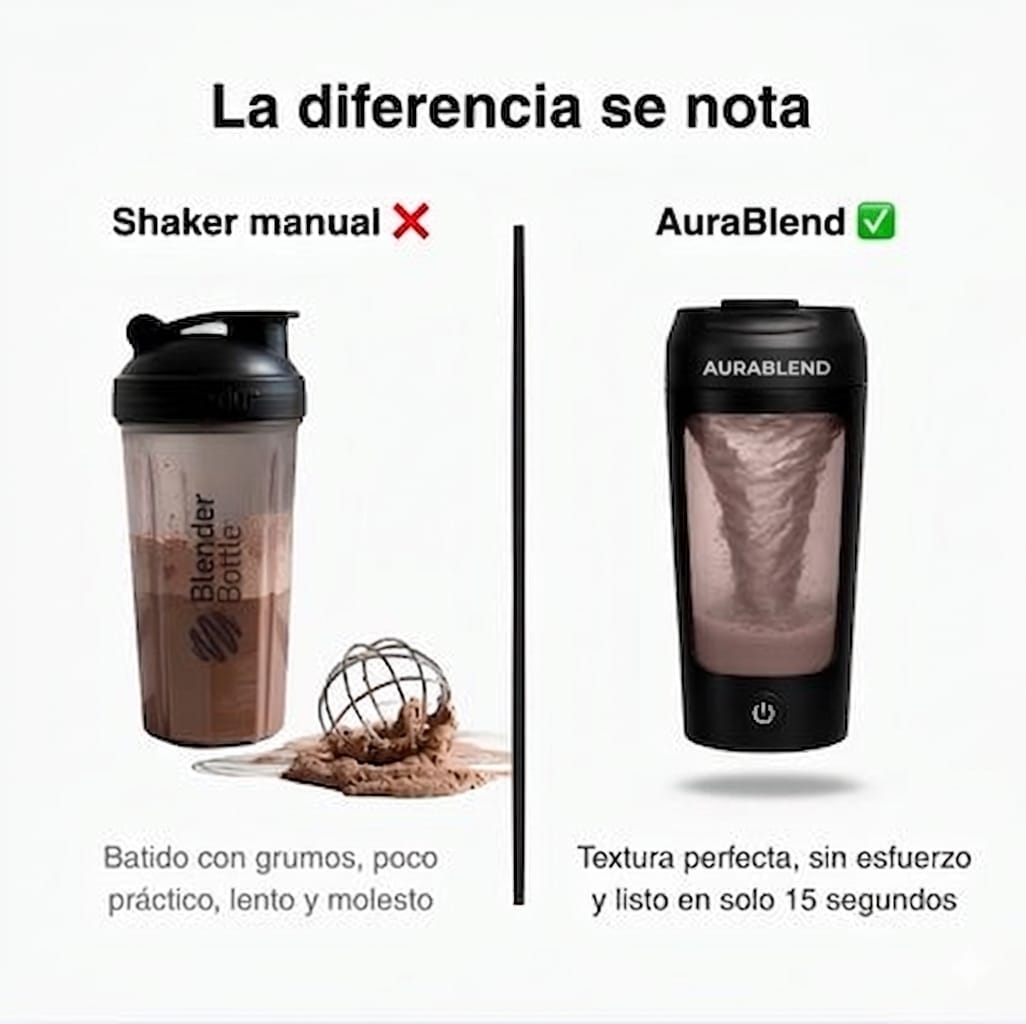 AuraBlend Mezcla sin grumos en segundos